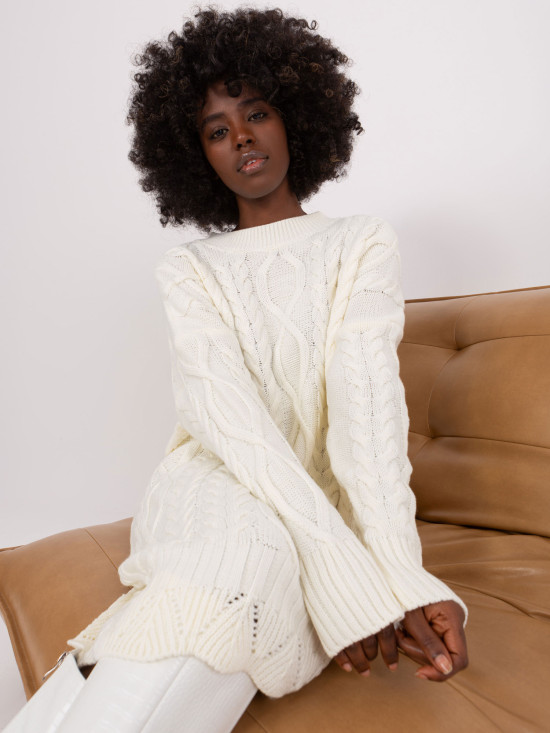 Elegante abito midi in ecru