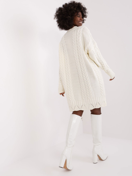 Elegante abito midi in ecru