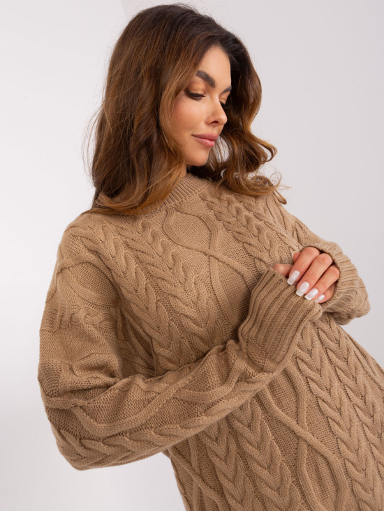 Abito midi in beige