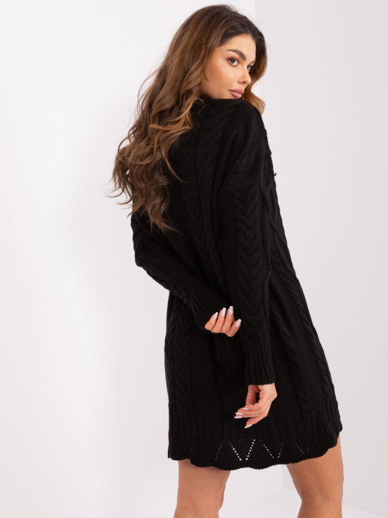 Elegantna crna midi haljina