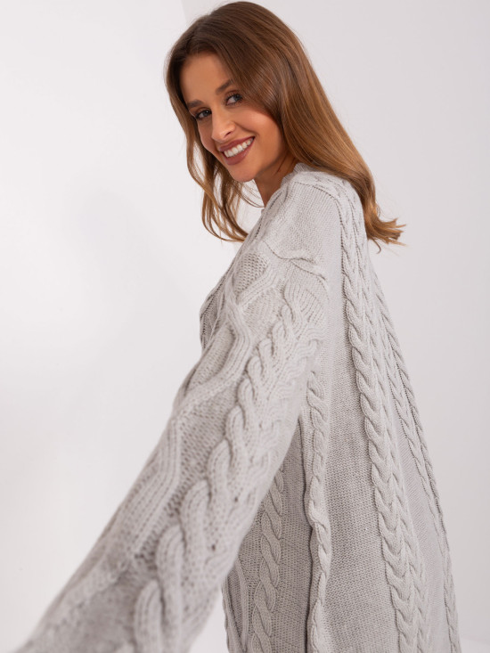 Elegante vestito midi grigio