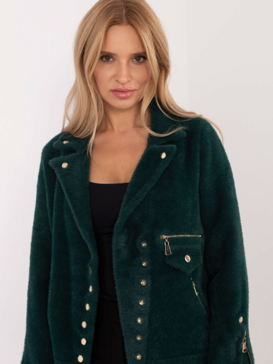 Zelena prijelazna jakna