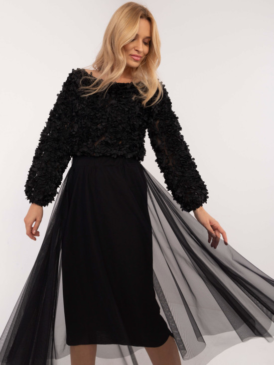 Gonna midi nera elegante