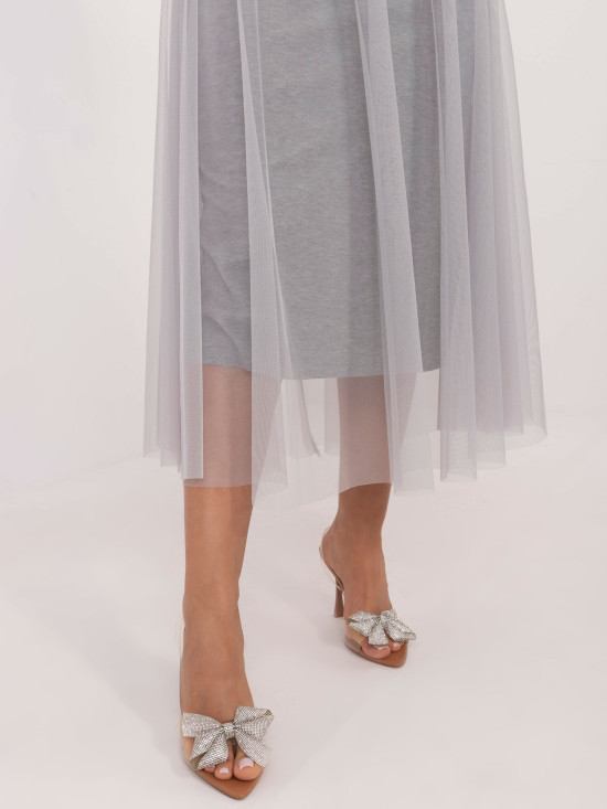 Elegante gonna midi in tulle