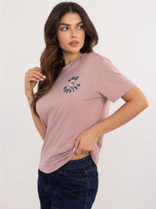 Blusa elegante in rosa scuro