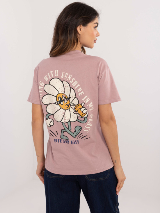 Blusa elegante in rosa scuro