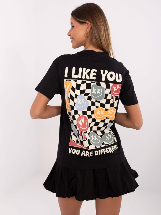 T-shirt grigia elegante a maniche corte