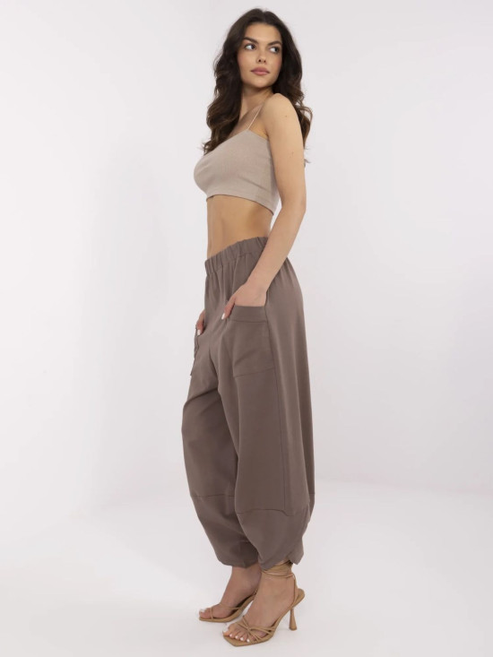 Pantaloni sportivi eleganti marroni