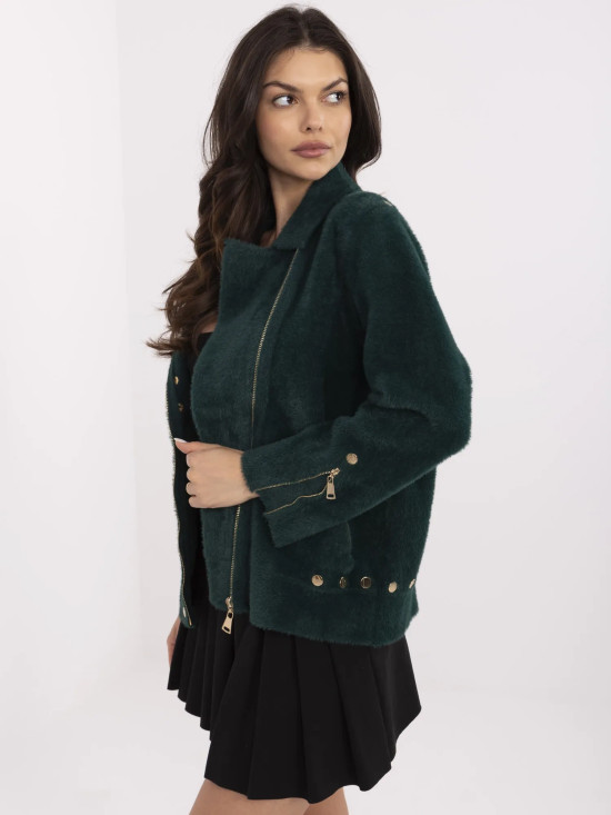 Zelena prijelazna jakna