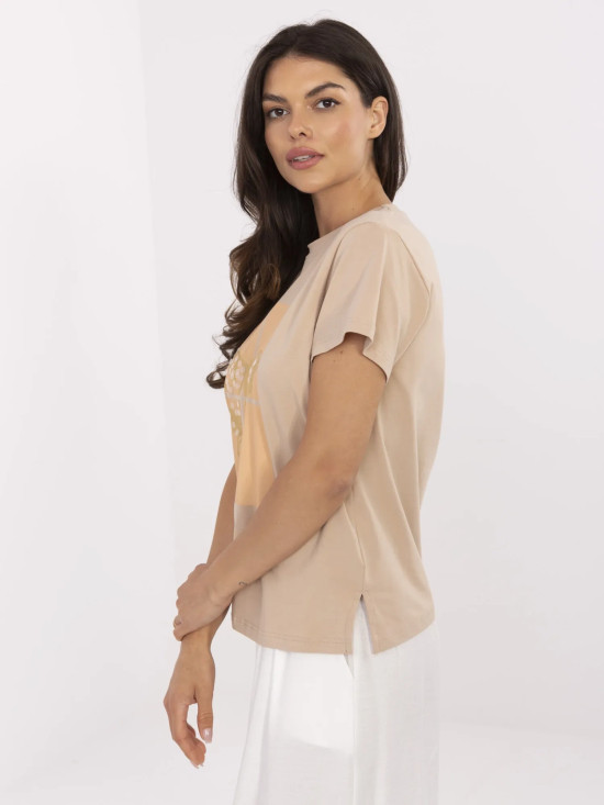 T-shirt stilosa con applicazione