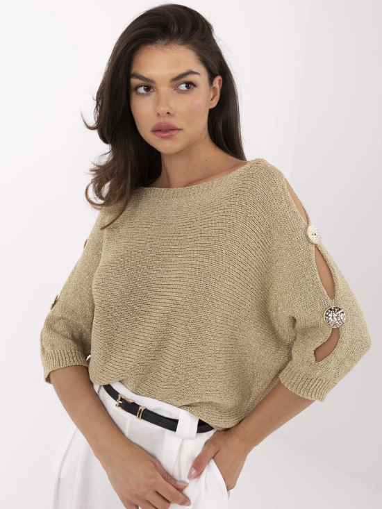 Elegantni zlatni pulover