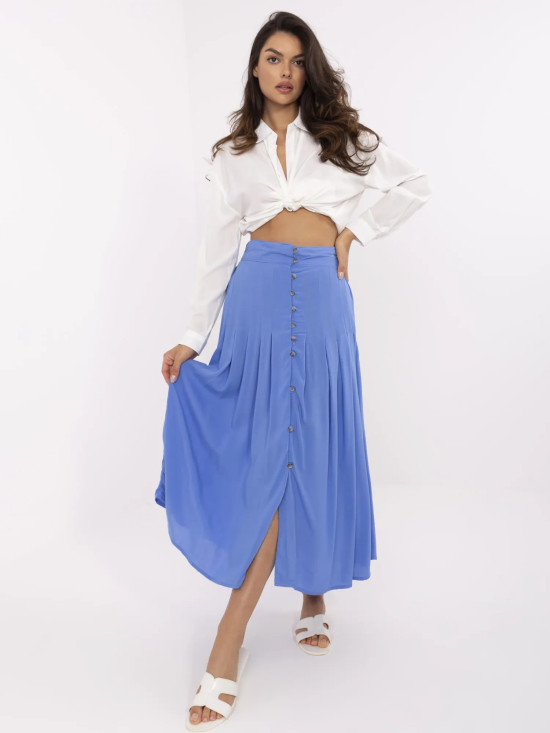 Elegantna plava midi suknja