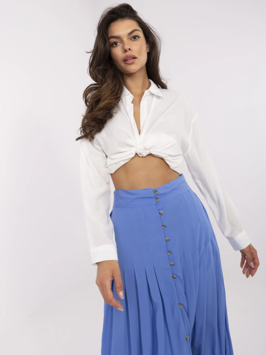 Elegantna plava midi suknja