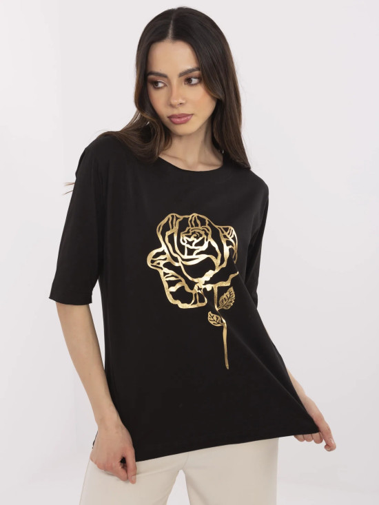 Blusa nera elegante