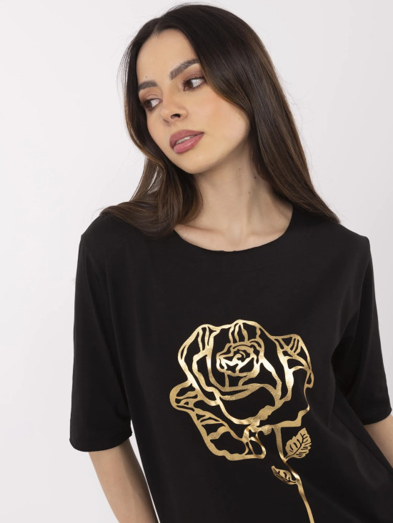 Blusa nera elegante