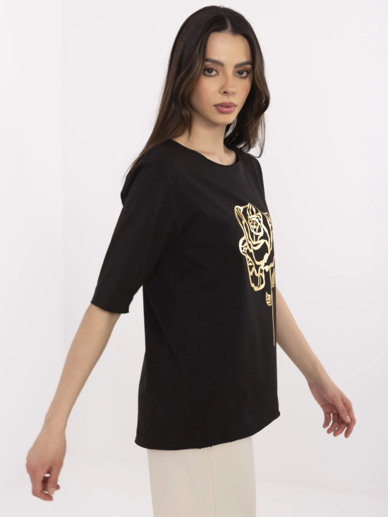 Blusa nera elegante