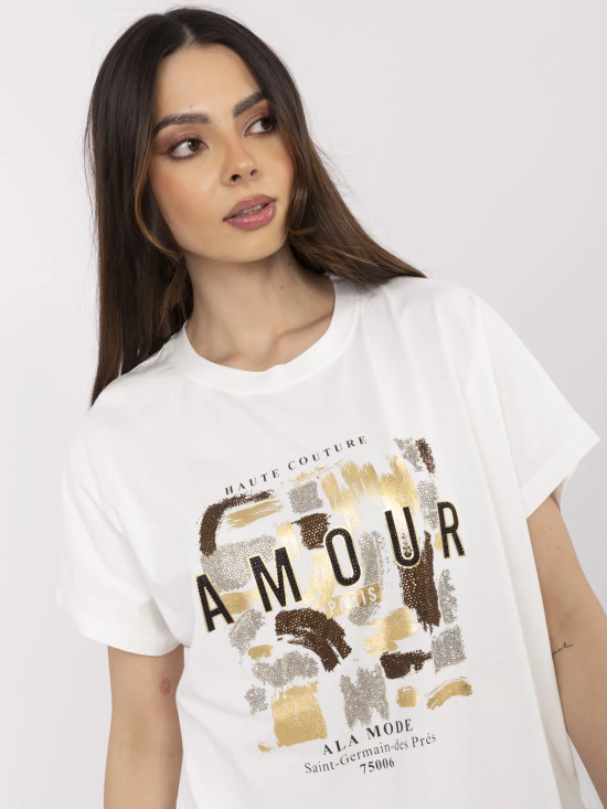 Elegantna bluza s aplikacijom