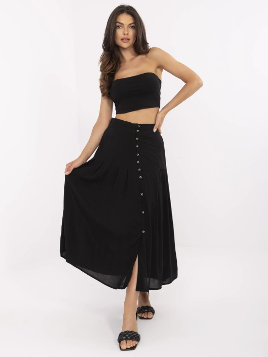 Elegantna crna midi suknja
