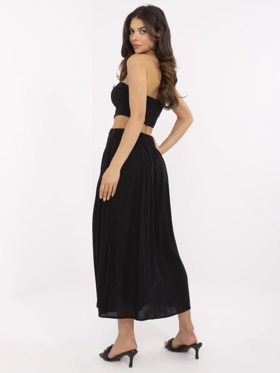 Elegantna crna midi suknja