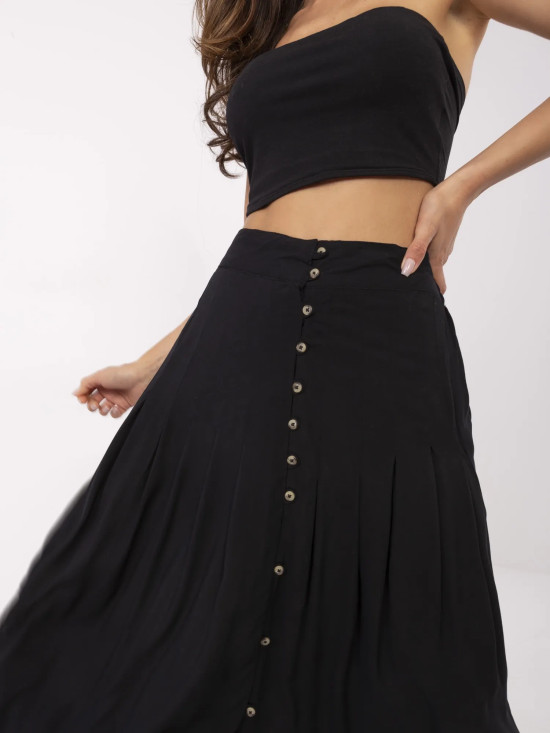 Elegantna crna midi suknja