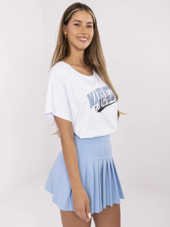 T-shirt bianca a maniche corte