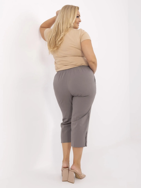 Pantaloni eleganti da donna in grigio scuro