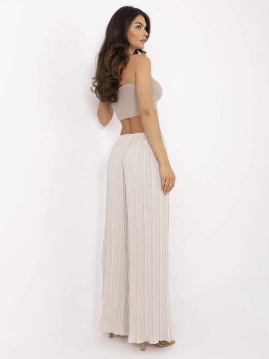 Pantaloni larghi beige