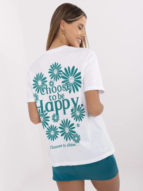 T-shirt bianca con stampa