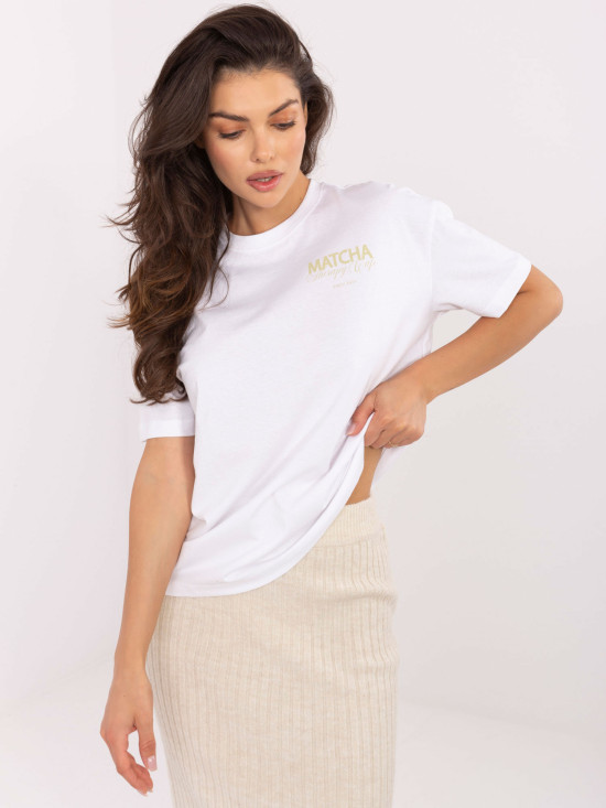 T-shirt bianca con stampa