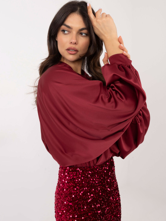 Elegantna bordo košulja s gumbima