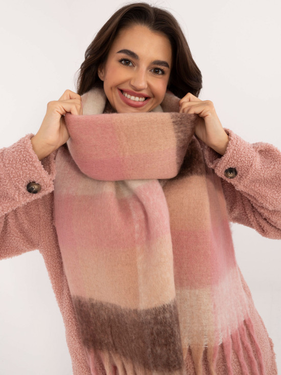 Sciarpa elegante in rosa scuro