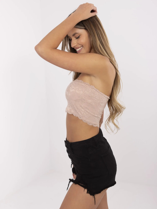 Top elegante in rosa scuro