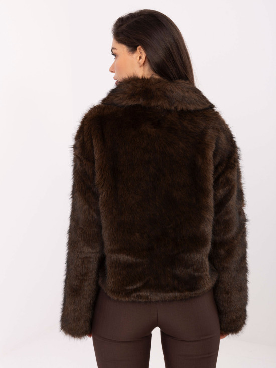 Giacca invernale elegante in marrone scuro