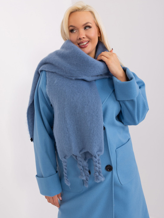 Sciarpa Elegante Blu Scuro