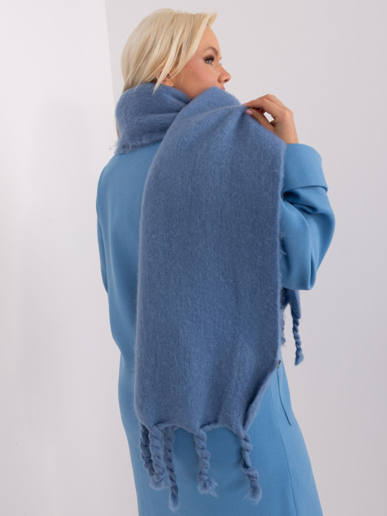 Sciarpa Elegante Blu Scuro