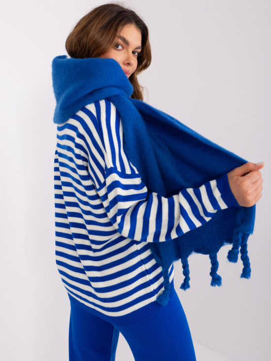 Sciarpa blu elegante