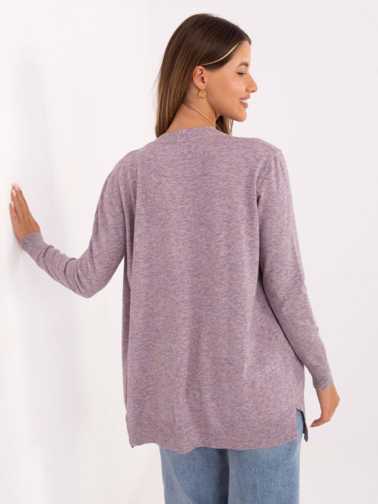 Cardigan rosa elegante con tasche