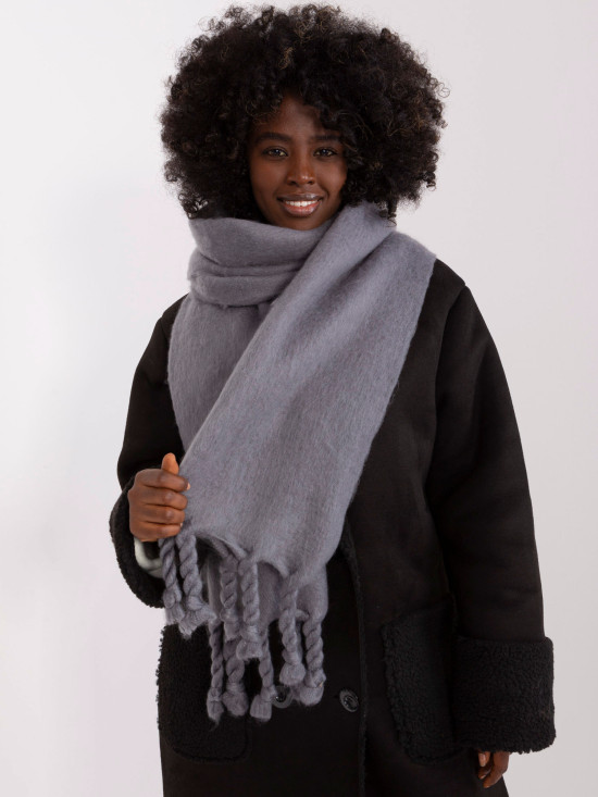 Sciarpa Elegante in Grigio Scuro