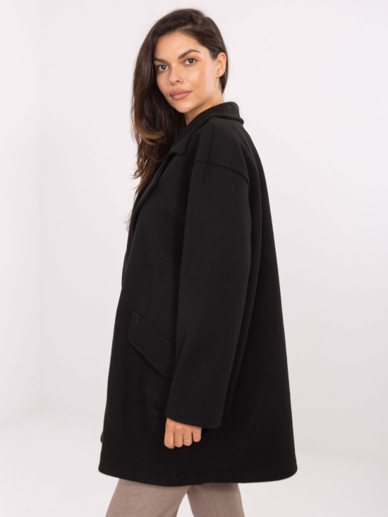 Elegantna crna prijelazna jakna