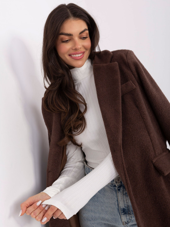 Blusa dolcevita in cotone a costine ecru