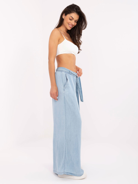 Pantaloni Palazzo Eleganti in Blu Chiaro