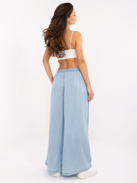 Pantaloni Palazzo Eleganti in Blu Chiaro