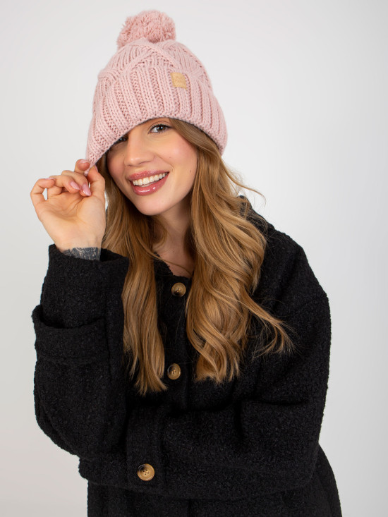 Cappello rosa liscio