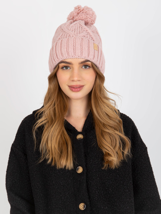 Cappello rosa liscio