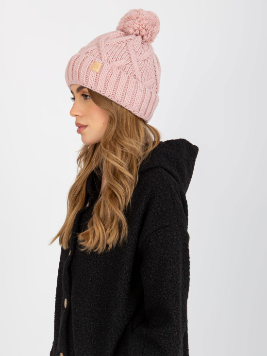Cappello rosa liscio