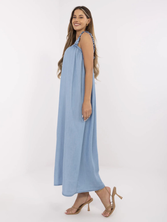 Abito maxi blu oversize
