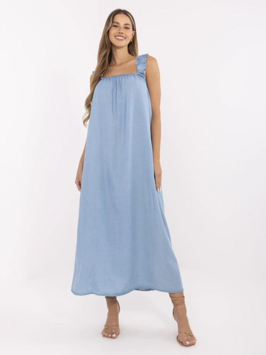 Abito maxi blu oversize