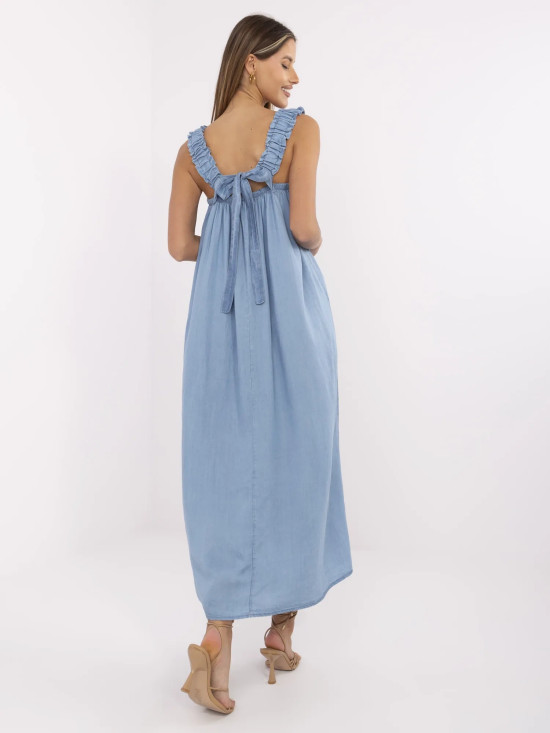 Abito maxi blu oversize
