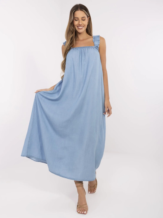 Abito maxi blu oversize