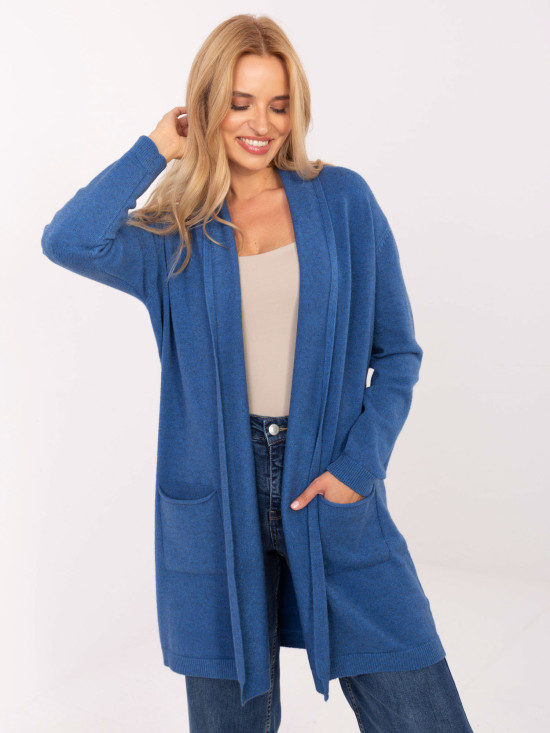 Cardigan blu elegante